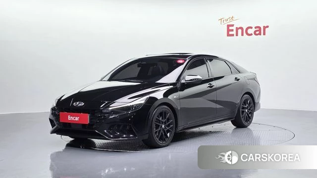 Hyundai Avante (CN7) 2022 Черный из Кореи