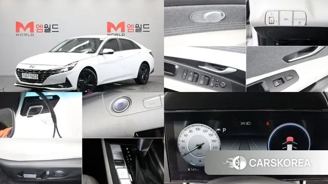 Hyundai Avante (CN7) 2020 Белый из Кореи