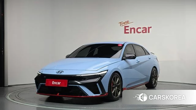 Hyundai The New Avante (CN7) 2024 Небесно-голубой из Кореи