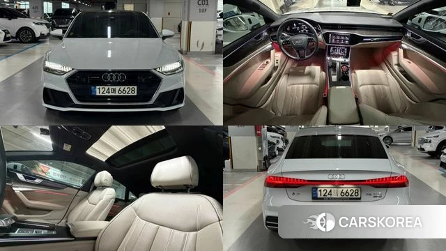 Audi A7 (4K) 2020 Белый из Кореи