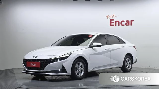 Hyundai Avante (CN7) 2021 Белый из Кореи