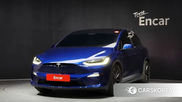Tesla Model X 2023 Синий из Кореи