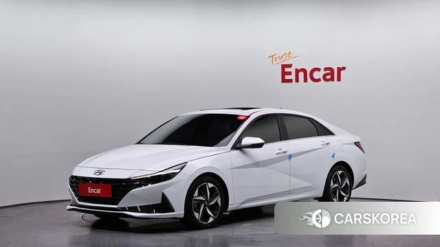 Hyundai Avante (CN7) 2021 Белый из Кореи