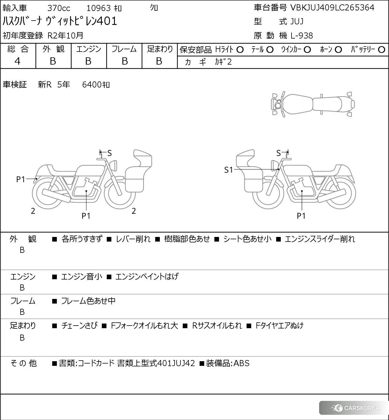 Husqvarna VITPILEN 401 2020 из Японии, фото 5