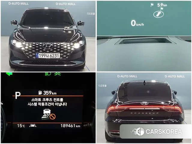 Hyundai The New Grandeur IG Hybrid 2021 Черный из Кореи