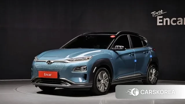 Hyundai Kona Electric 2018 Небесно-голубой из Кореи