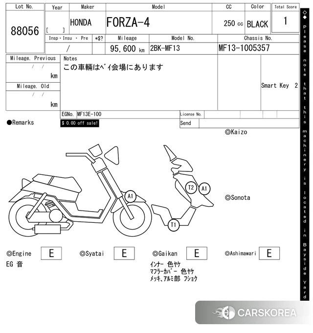 Проданный Honda FORZA 2018 из Японии, фото 5