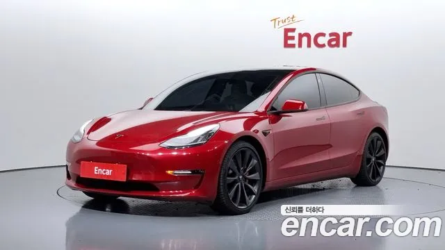 Tesla Model 3 2020 Красный из Кореи