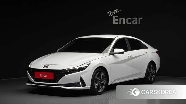 Hyundai Avante (CN7) 2021 Белый из Кореи