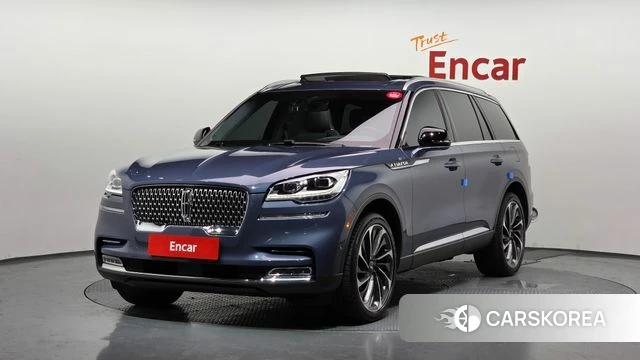 Lincoln Aviator 2nd generation 2021 Синий из Кореи