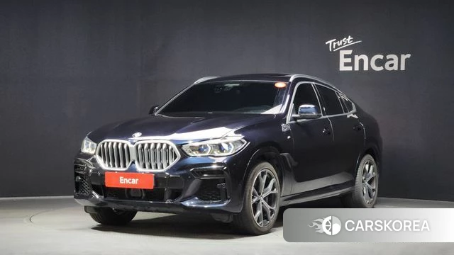 BMW X6 (G06) 2022 Черный из Кореи