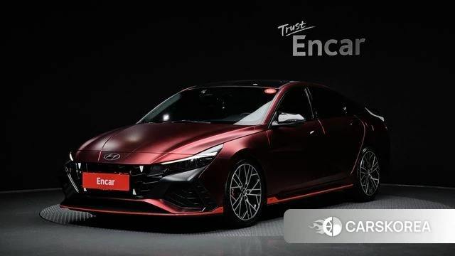 Hyundai Avante (CN7) 2022 Красный из Кореи