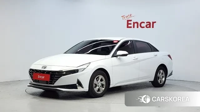 Hyundai Avante (CN7) 2021 Белый из Кореи