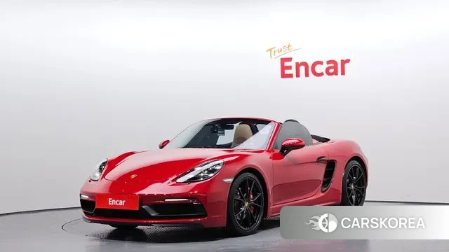 Porsche 718 Boxster 2019 Красный из Кореи