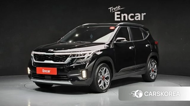 Kia Seltos 2021 Черный из Кореи