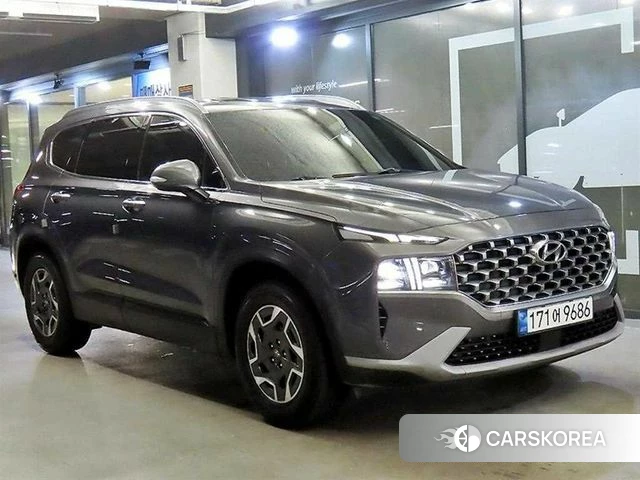 Hyundai The New Santa Fe 2021 Серебристо-серый из Кореи