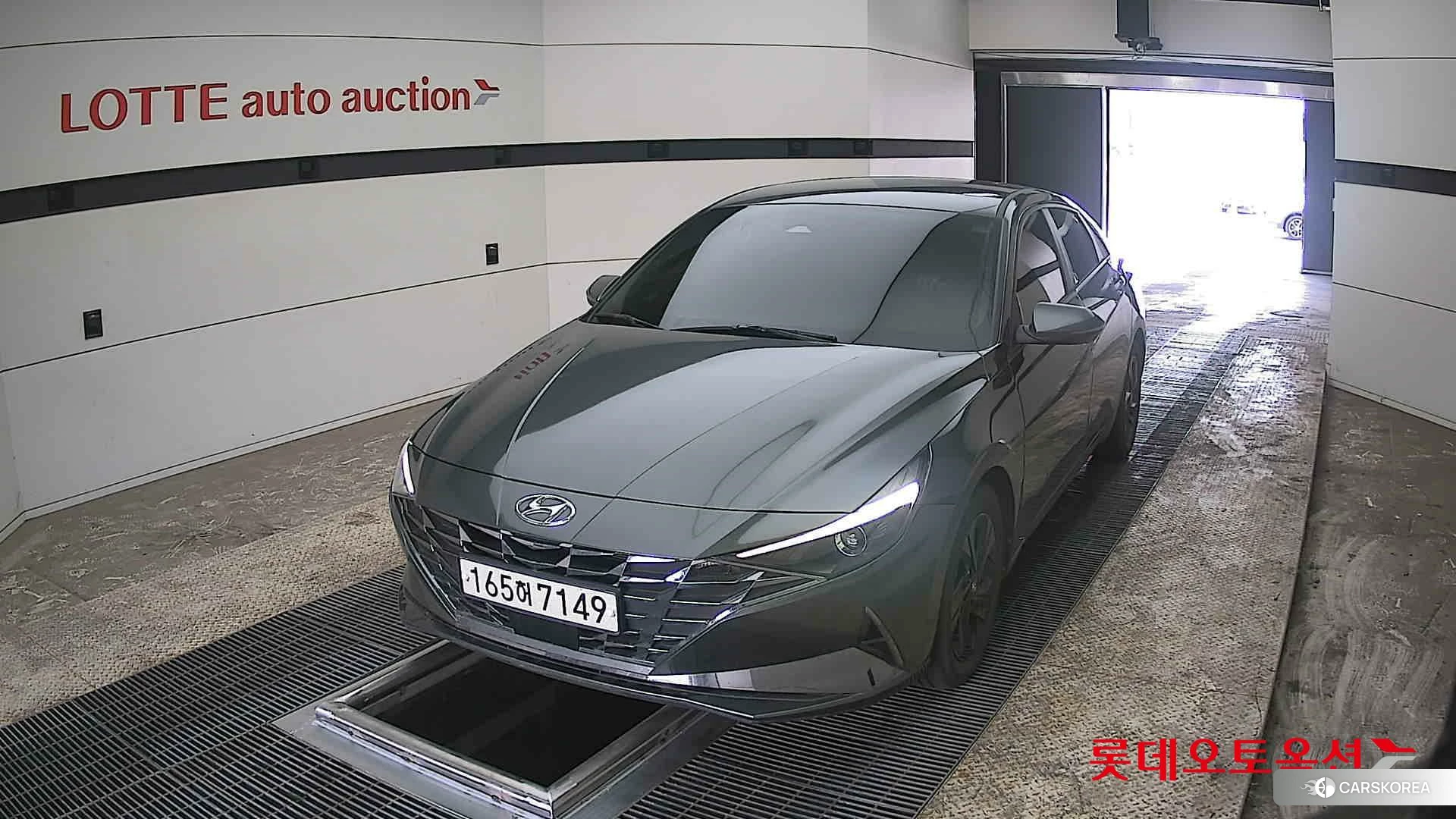 Hyundai Avante Hybrid 2022 Amazon Grey Metallic из Кореи