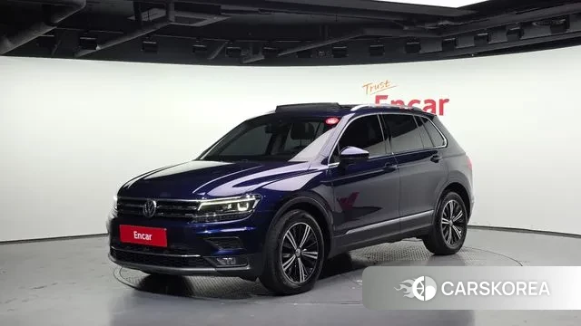 Volkswagen Tiguan second Generation 2018 Синий из Кореи