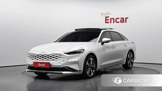 Kia K8 Hybrid 2021 Белый из Кореи