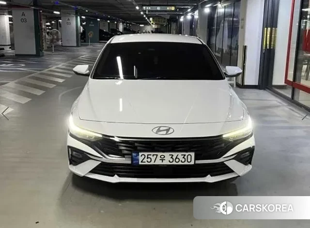 Hyundai The New Avante (CN7) 2023 Белый из Кореи