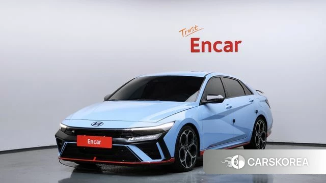 Hyundai The New Avante (CN7) 2023 Небесно-голубой из Кореи