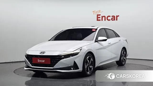 Hyundai Avante (CN7) 2021 Белый из Кореи