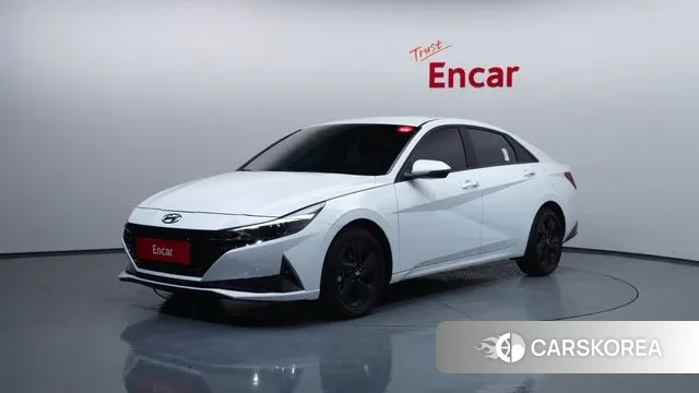 Hyundai Avante Hybrid (CN7) 2022 Белый из Кореи
