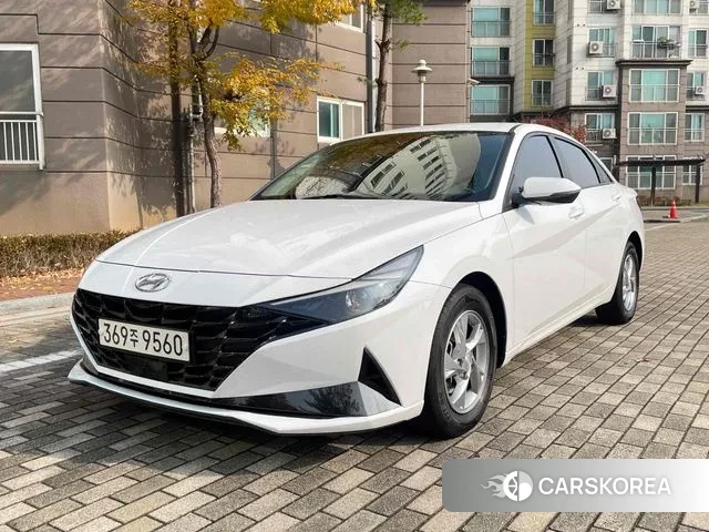 Hyundai Avante (CN7) 2021 Белый из Кореи
