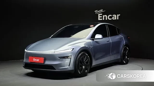 Tesla Model Y 2025 Небесно-голубой из Кореи