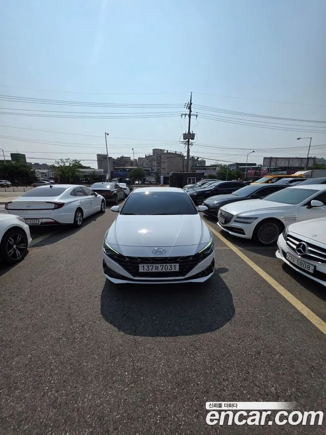 Hyundai Avante (CN7) 2020 Белый из Кореи