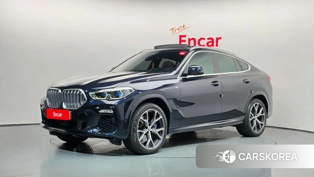 BMW X6 (G06) 2021 Черный из Кореи