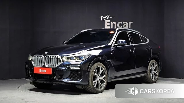 BMW X6 (G06) 2021 Черный из Кореи