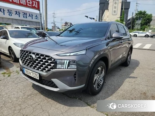 Hyundai The New Santa Fe 2022 Серый из Кореи