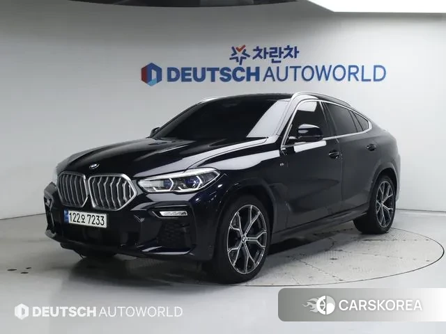 BMW X6 (G06) 2021 Черный из Кореи