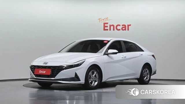 Hyundai Avante (CN7) 2021 Белый из Кореи