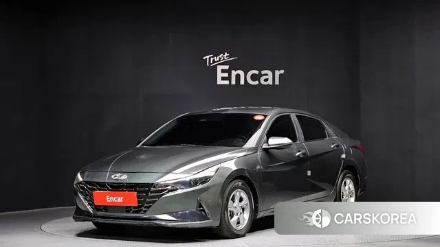 Hyundai Avante (CN7) 2021 Зеленый из Кореи