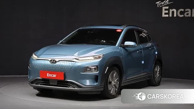 Hyundai Kona Electric 2019 Небесно-голубой из Кореи