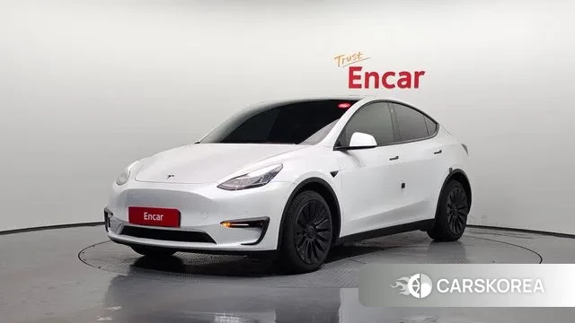 Tesla Model Y 2021 Белый из Кореи