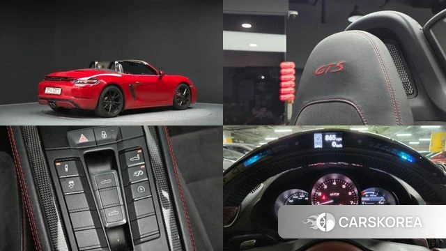 Porsche 718 Boxster 2018 Красный из Кореи