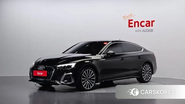 Audi A5 (F5) 2023 Черный из Кореи