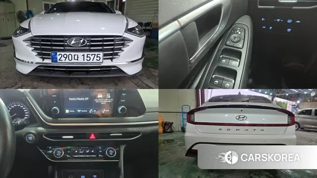 Hyundai Sonata Hybrid (DN8) 2021 Белый из Кореи