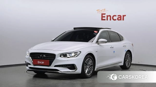 Hyundai Grandeur IG Hybrid 2018 Белый из Кореи