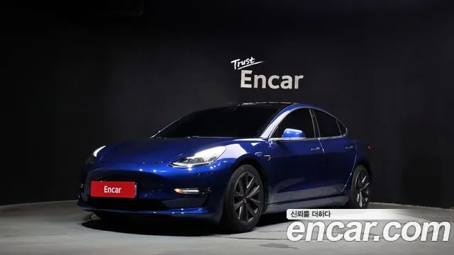Tesla Model 3 2020 Синий из Кореи