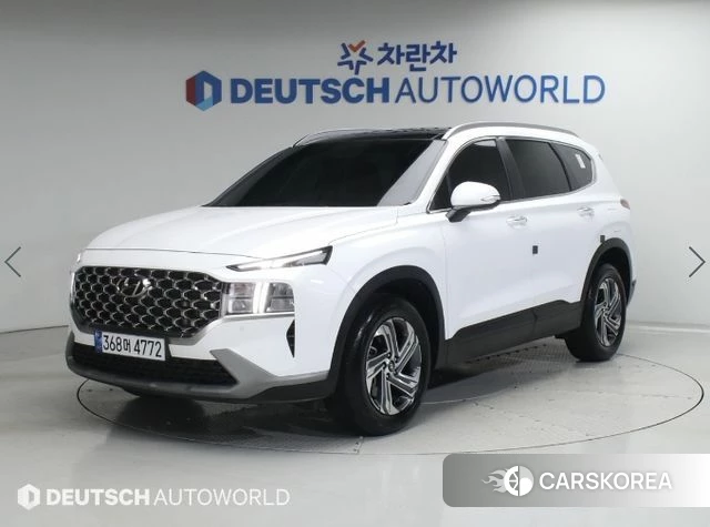 Hyundai The New Santa Fe 2023 Белый из Кореи