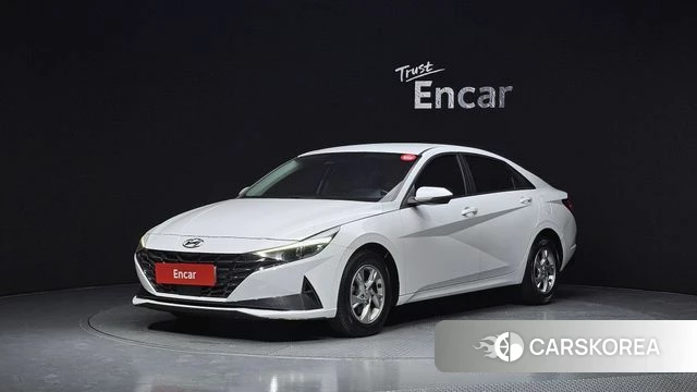 Hyundai Avante (CN7) 2021 Белый из Кореи