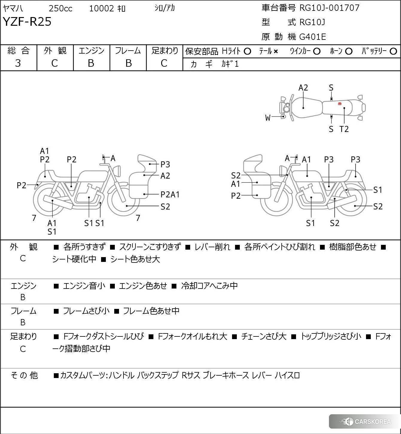 Yamaha YZF-R25 2014 из Японии, фото 5