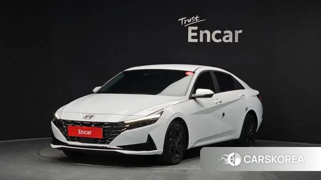 Hyundai Avante (CN7) 2021 Белый из Кореи