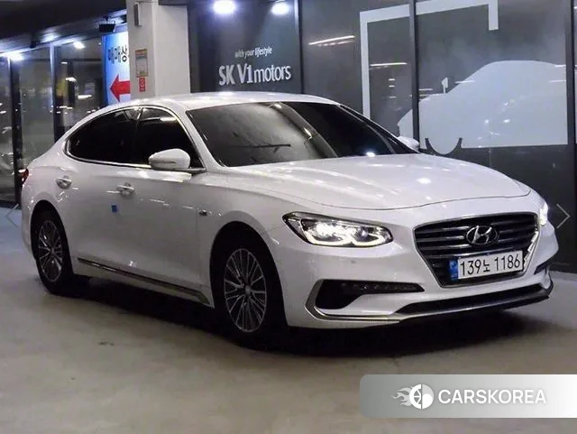 Hyundai Grandeur IG Hybrid 2018 Белый из Кореи