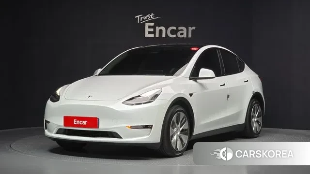 Tesla Model Y 2022 Белый из Кореи