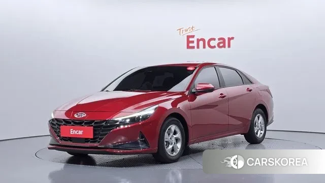 Hyundai Avante (CN7) 2022 Красный из Кореи